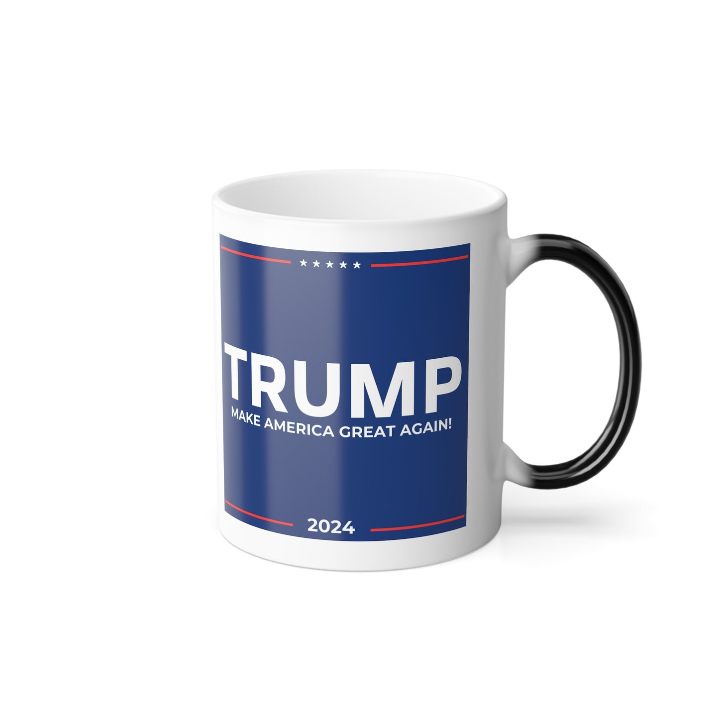 Trump The difference between Genius and Stupidity - Color Morphing Coffee Mug, 11oz